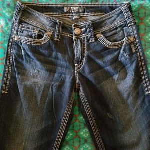 SILVER Suki Surplus Bootcut Jeans Size 28/32 EUC